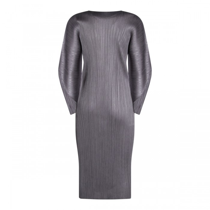 GREY PLEATED DRESS 2