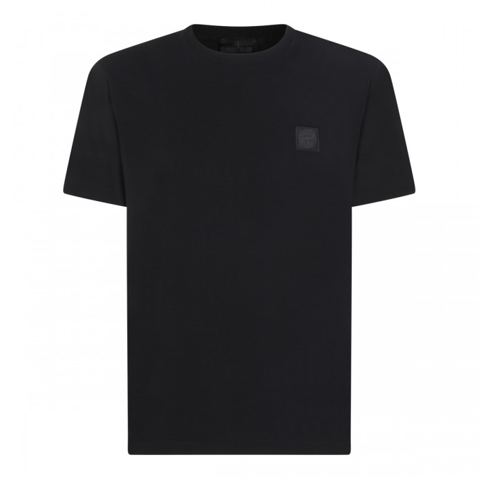 BLACK COTTON T-SHIRT