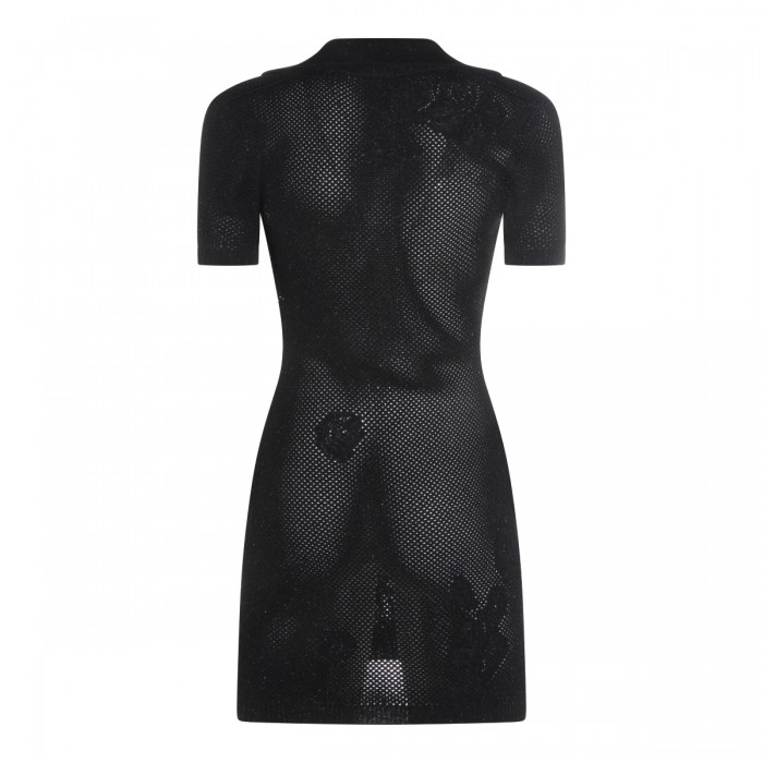 BLACK VISCOSE DRESS 2