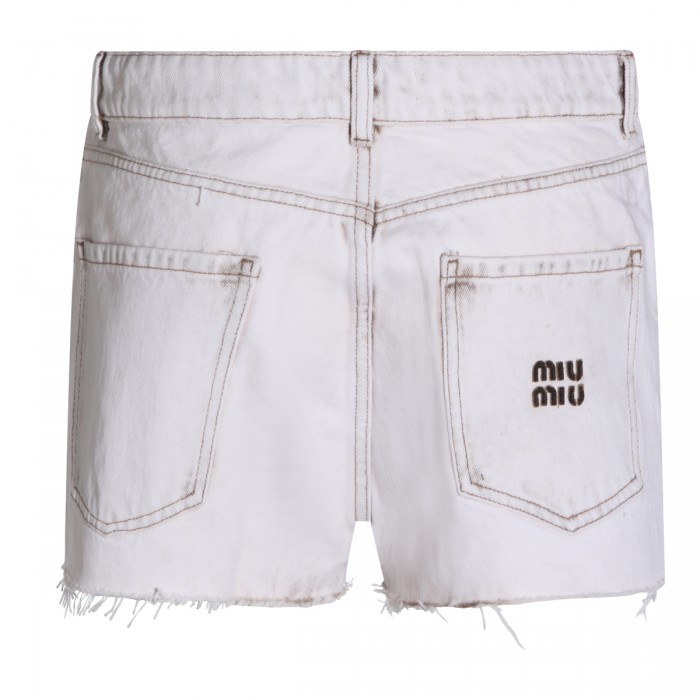 WHITE COTTON SHORTS 2