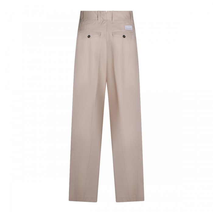 BEIGE COTTON JEANS 2