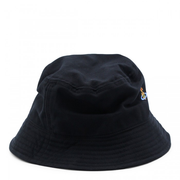 BLACK COTTON PADDED HAT 2