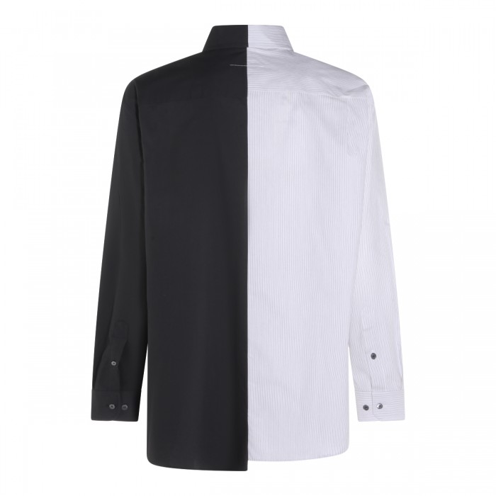 WHITE AND BLACK COTTON SHIRT 2