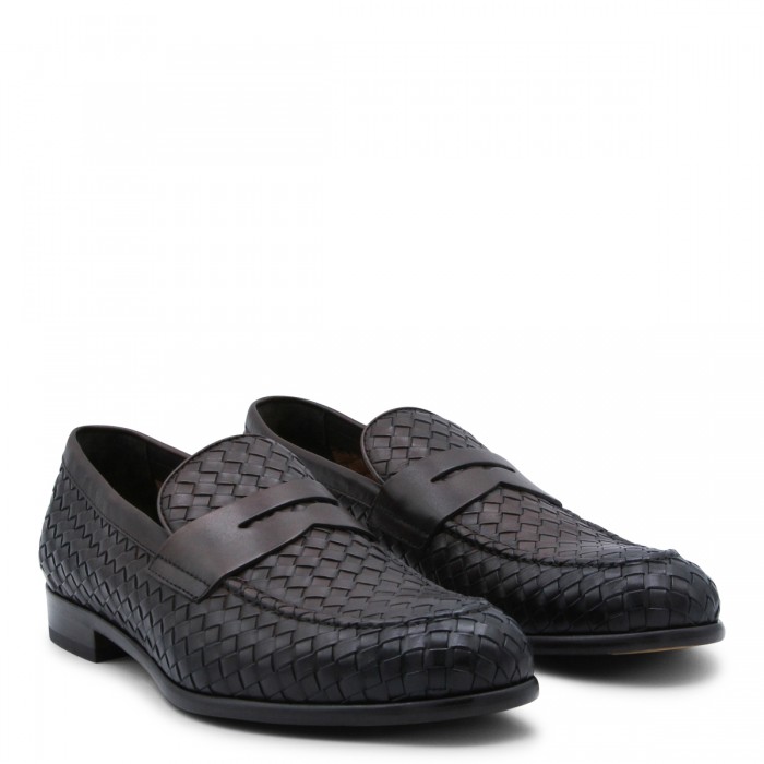 BROWN LEATHER LOAFERS 2