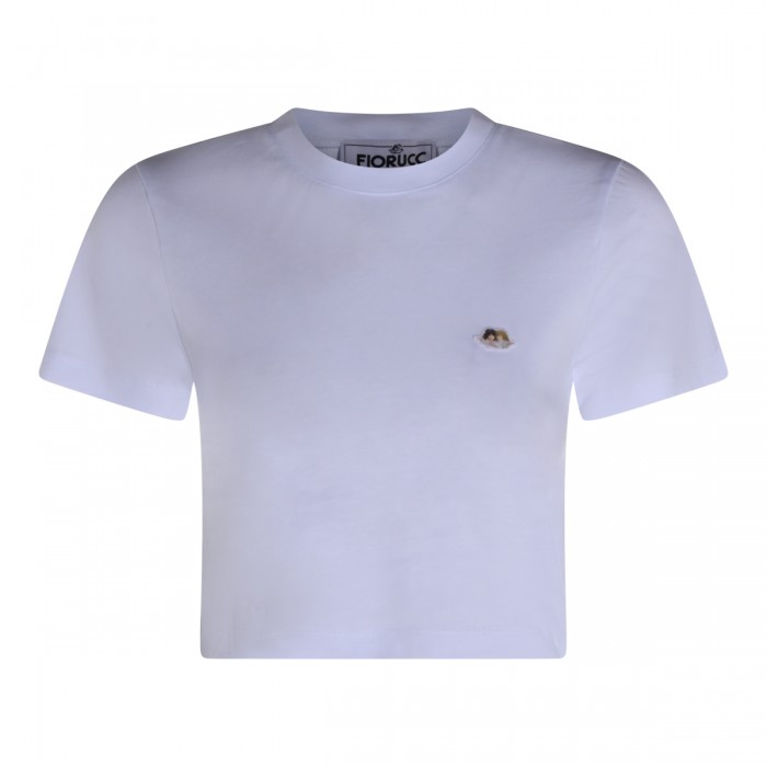WHITE COTTON T-SHIRT