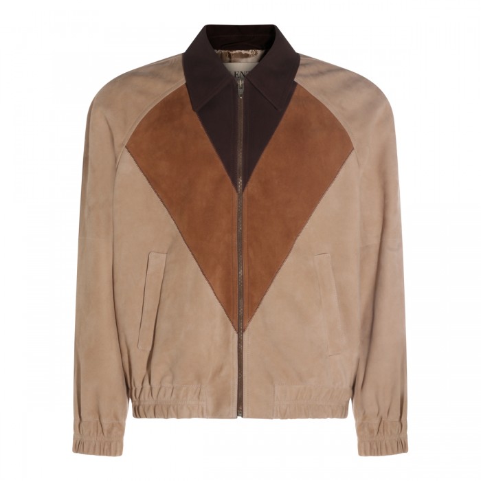 BEIGE LEATHER JACKET