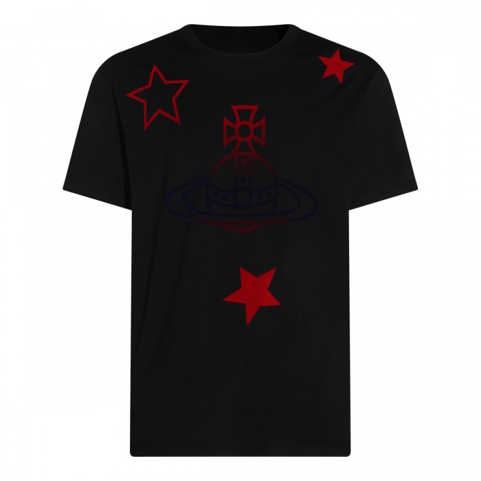 BLACK COTTON T-SHIRT