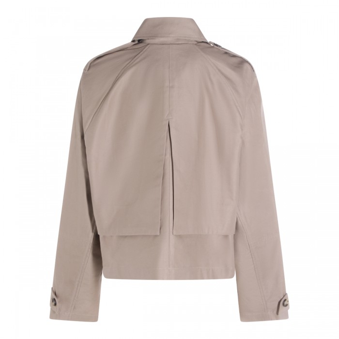 BEIGE COTTON CASUAL JACKET 2