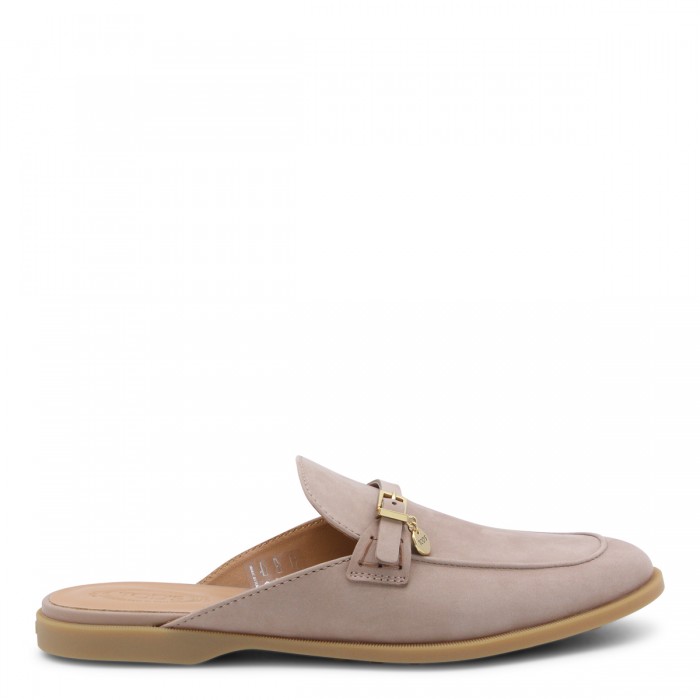 BEIGE LEATHER LOAFERS