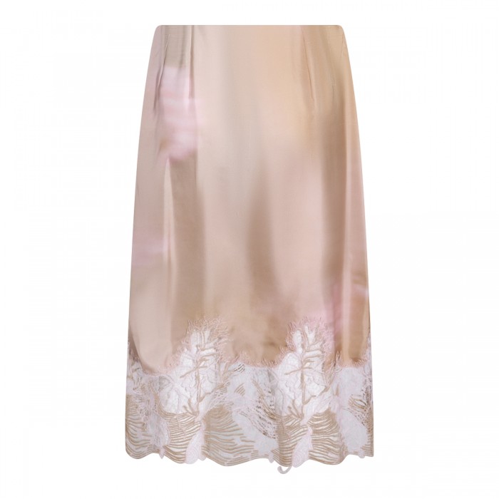 LIGHT PINK SILK SKIRT 2