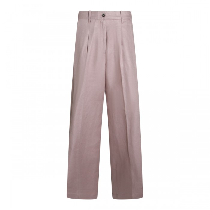 BROWN LINEN PANTS