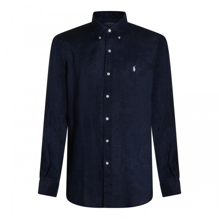 DARK BLUE LINEN SHIRT