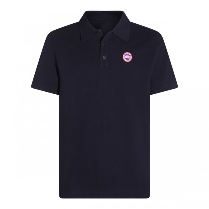 DARK BLUE COTTON POLO SHIRT