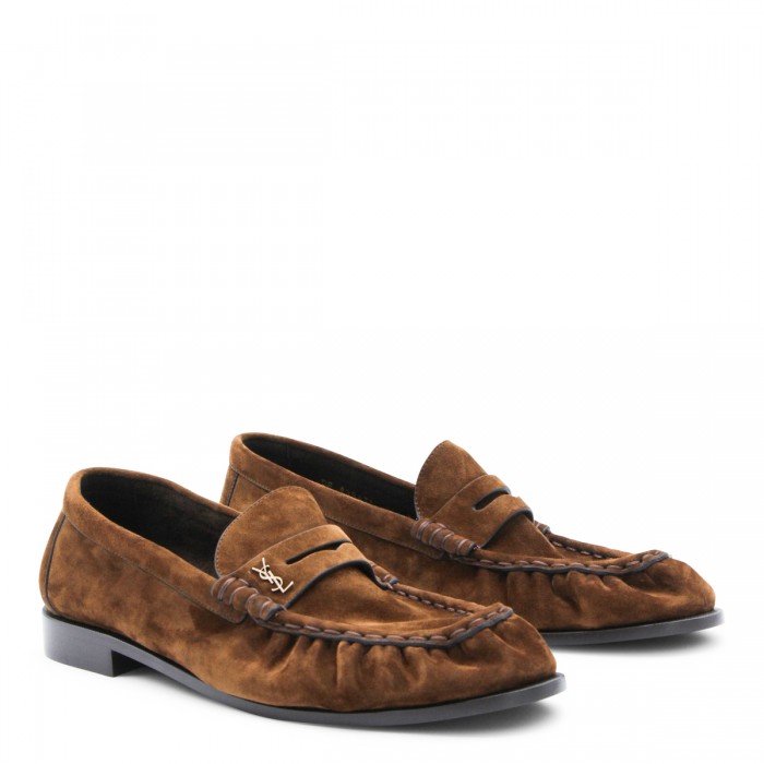 TOBACCO LEATHER LOAFERS 2