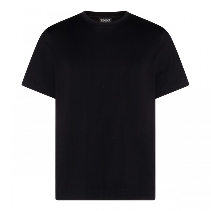 BLACK COTTON T-SHIRT