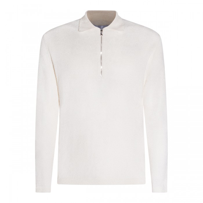 CREAM COTTON POLO SHIRT