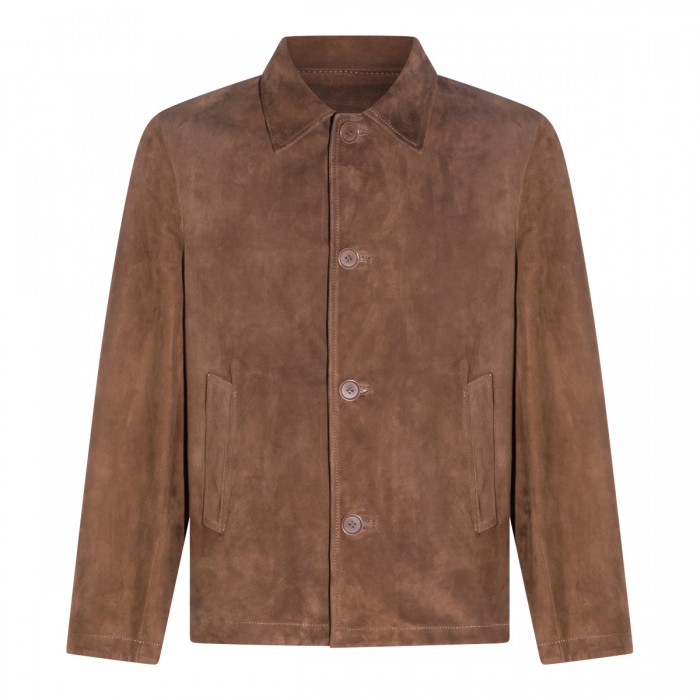 BROWN LEATHER JACKET