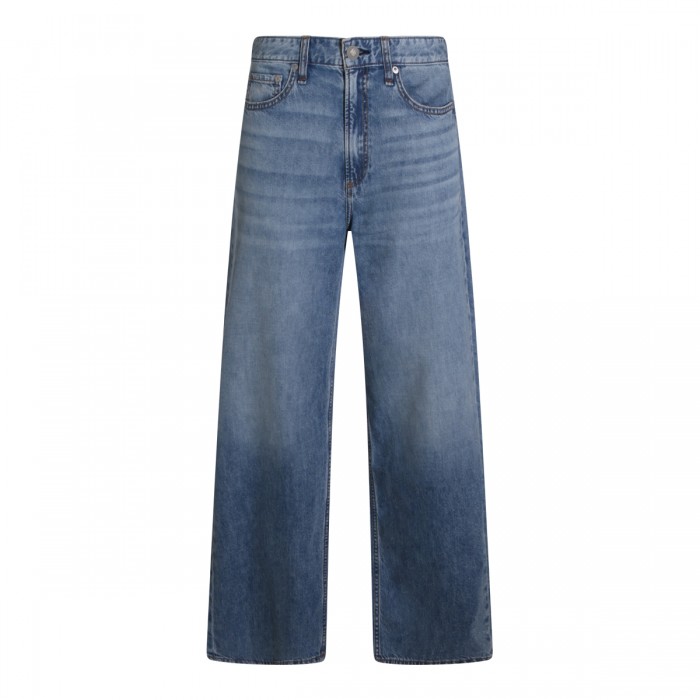MID BLUE COTTON JEANS
