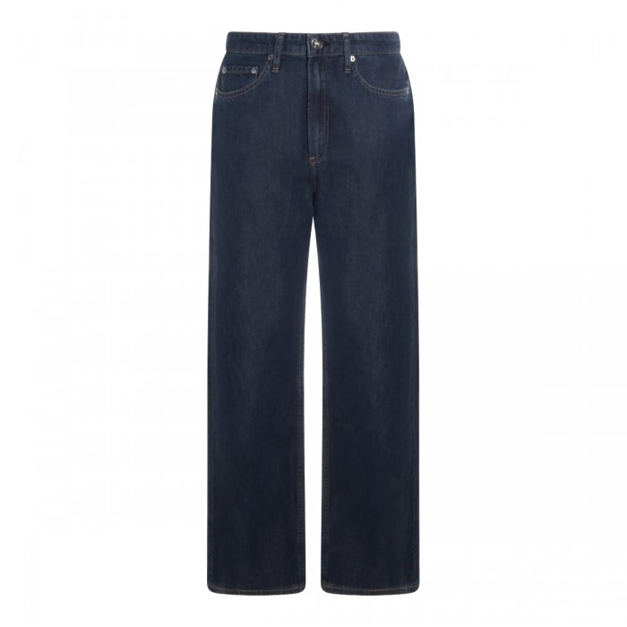 DARK BLUE COTTON LOGAN JEANS