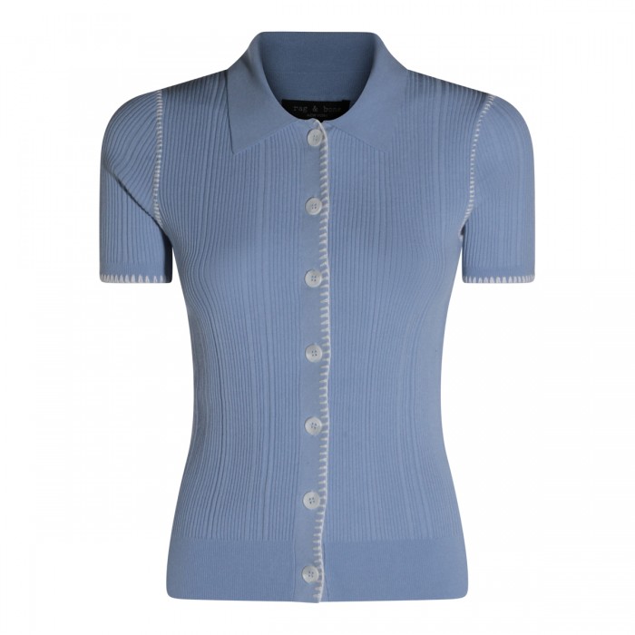 LIGHT BLUE VISCOSE KNITWEAR