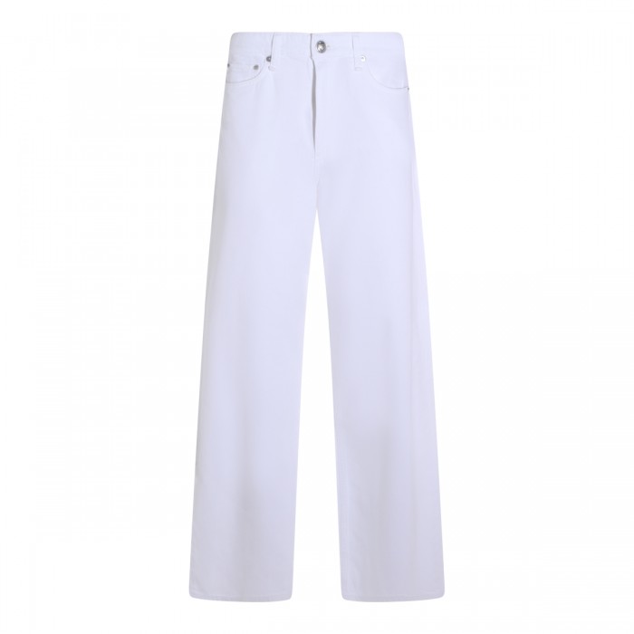WHITE COTTON LOGAN JEANS