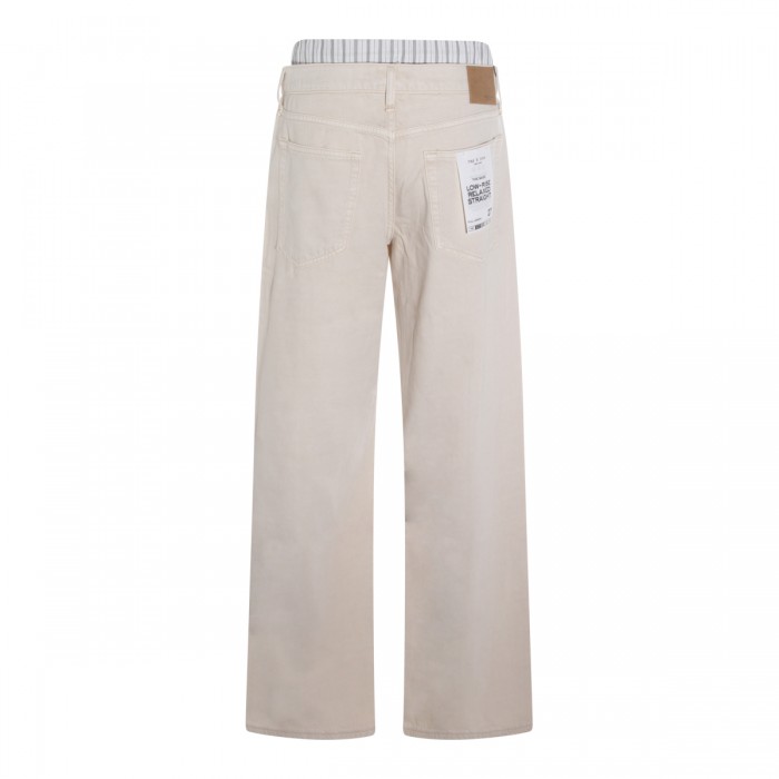 SAND COTTON JEANS 2
