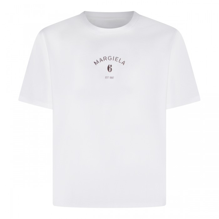 WHITE COTTON T-SHIRT