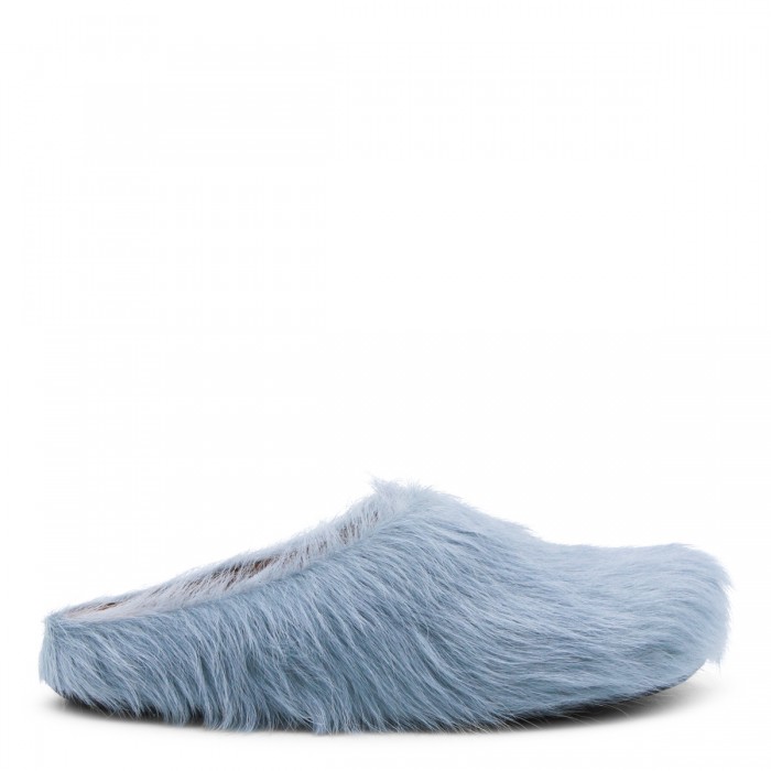 LIGHT BLUE LEATHER SANDALS