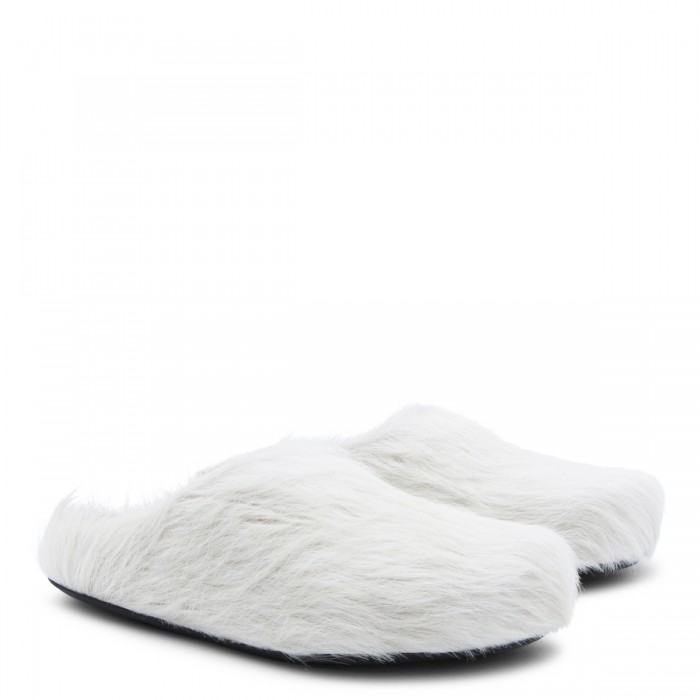 WHITE LEATHER SANDALS 2