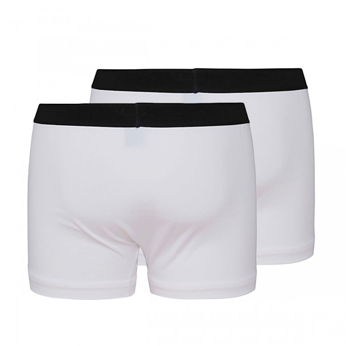 WHITE COTTON BLEND BOXERS 2