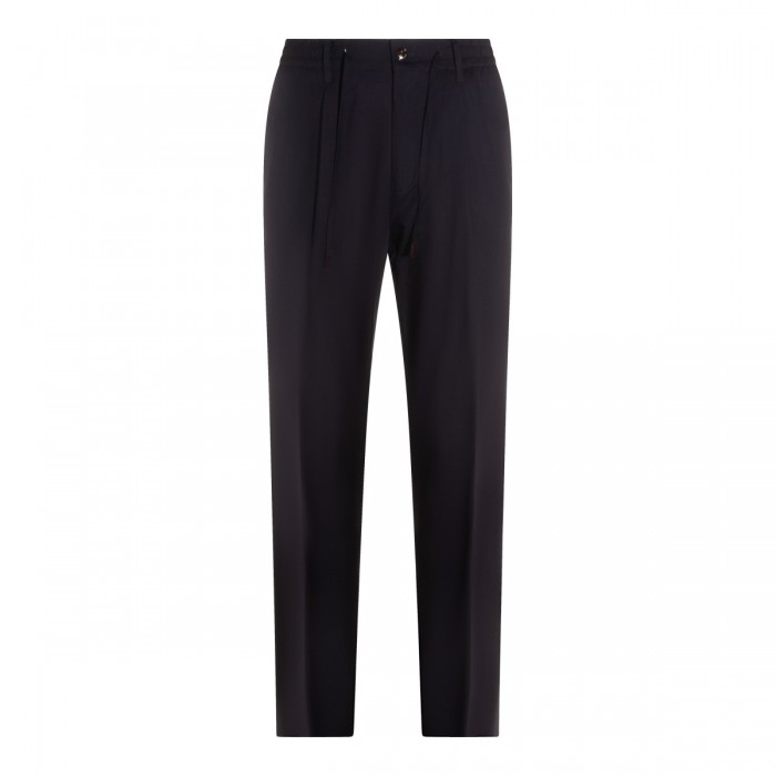 NAVY VIRGIN WOOL PANT