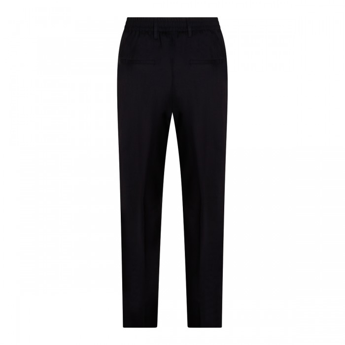 NAVY VIRGIN WOOL PANT 2