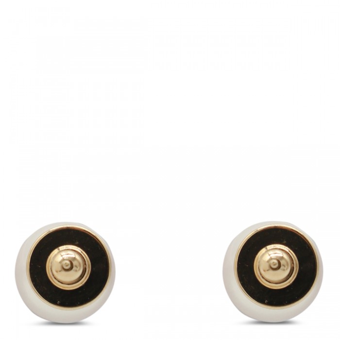 GOLD AND PEARL BRASS EARRINGS 2