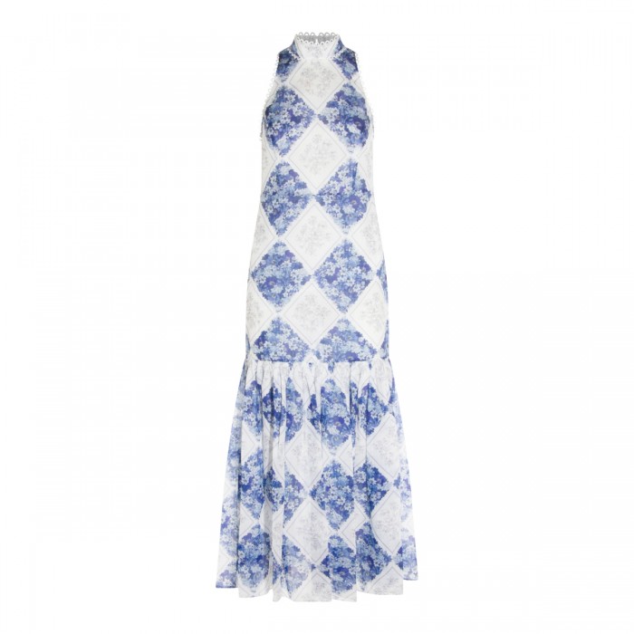 LIGHT BLUEE AND WHITE MAXI...
