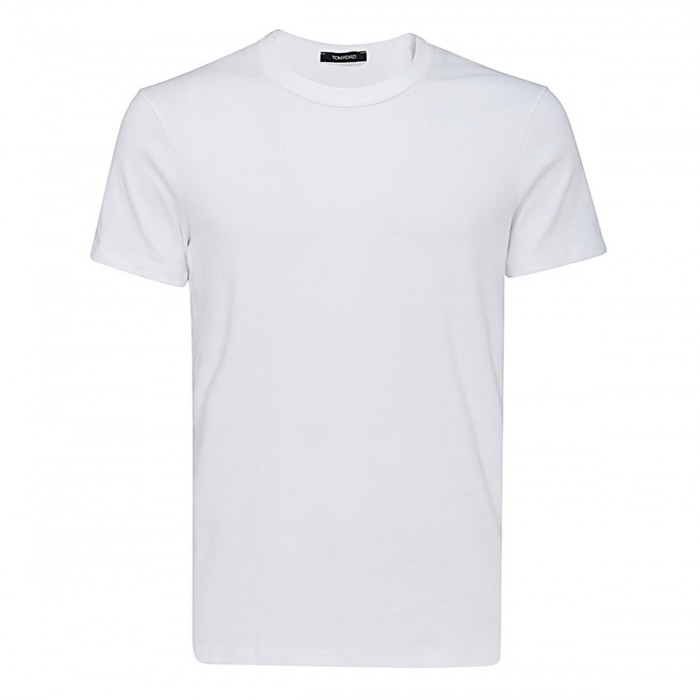 WHITE COTTON T-SHIRT