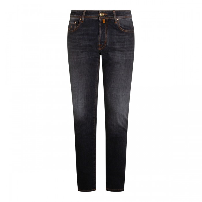 BLACK COTTON DENIM JEANS