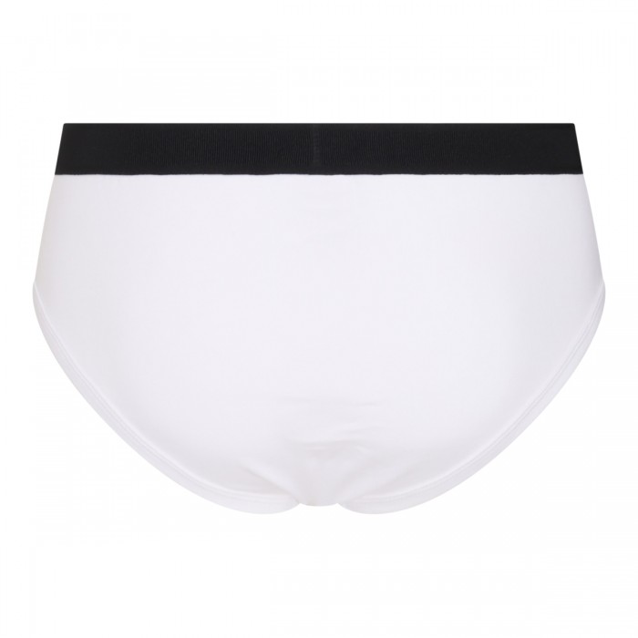 WHITE AND BLACK COTTON BRIEFS 2