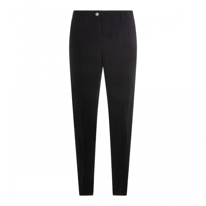 BLACK VIRGIN WOOL PANT