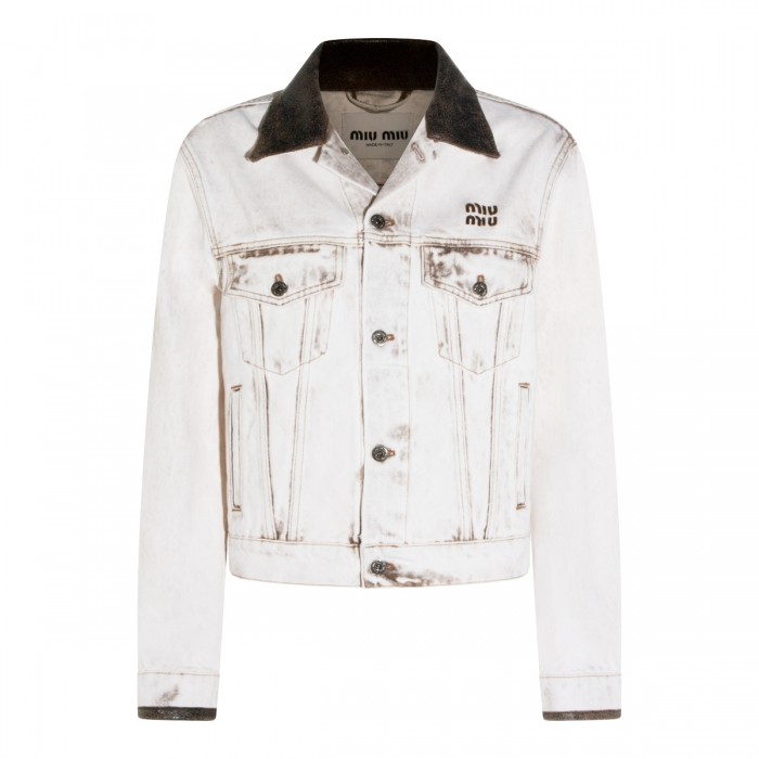 WHITE DENIM JACKET
