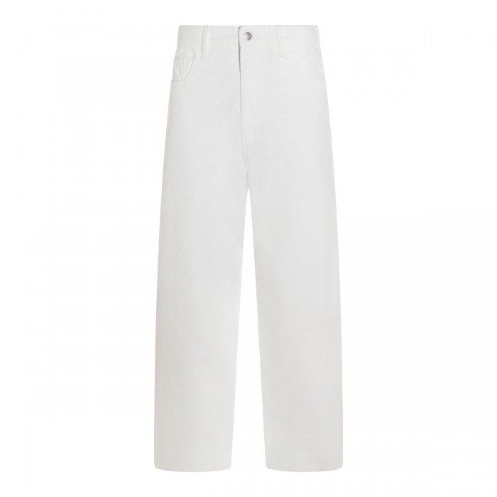 WHITE COTTON JEANS