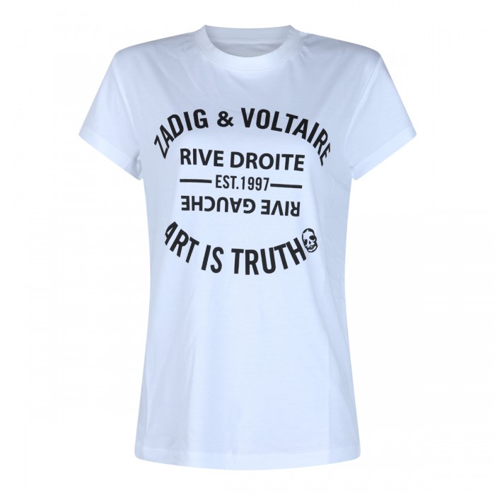 WHITE COTTON T-SHIRT