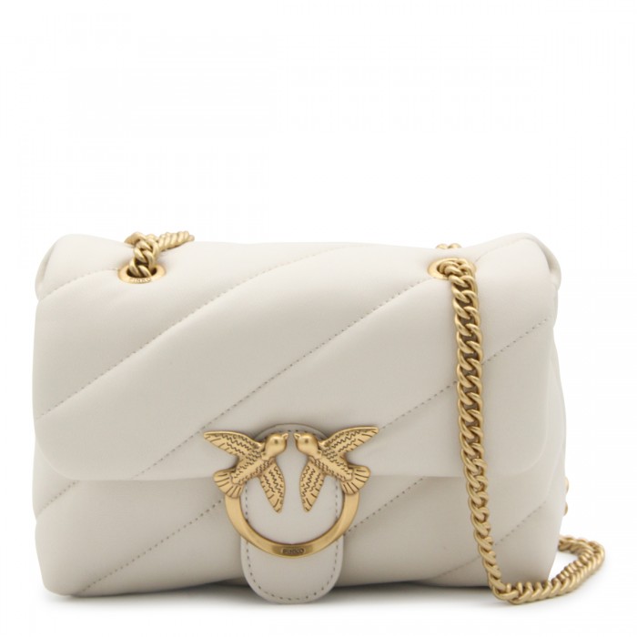 WHITE LEATHER LOVE MINI...