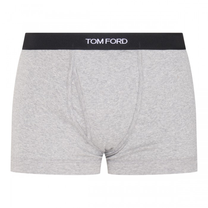 GREY COTTON BLEND BRIEFS