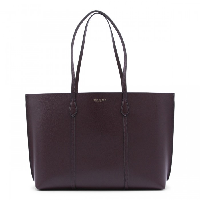 BURGUNDY LEATHER PERRY TOTE