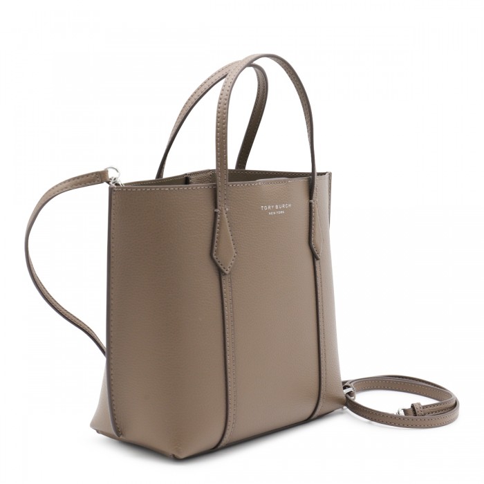 BROWN LEATHER PERRY TOTE BAG 2