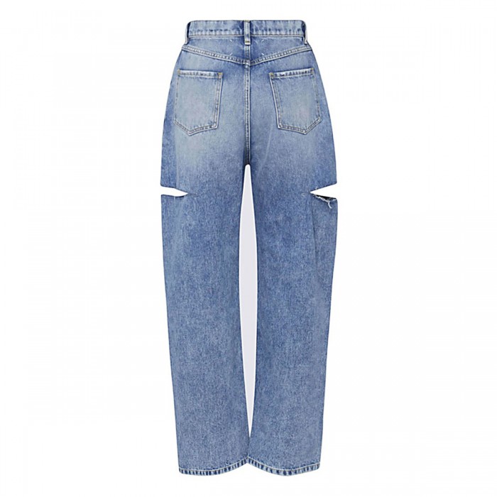 LIGHT BLUE COTTON JEANS 2