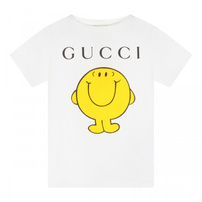 WHITE COTTON T-SHIRT