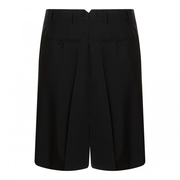 BLACK WOOL SHORT 2