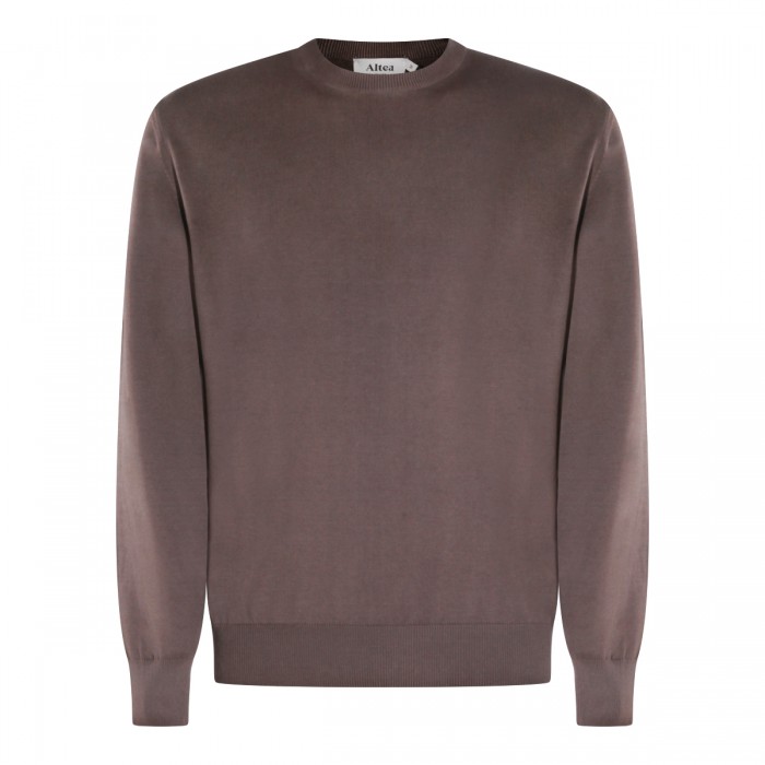 BROWN COTTON KNITWEAR