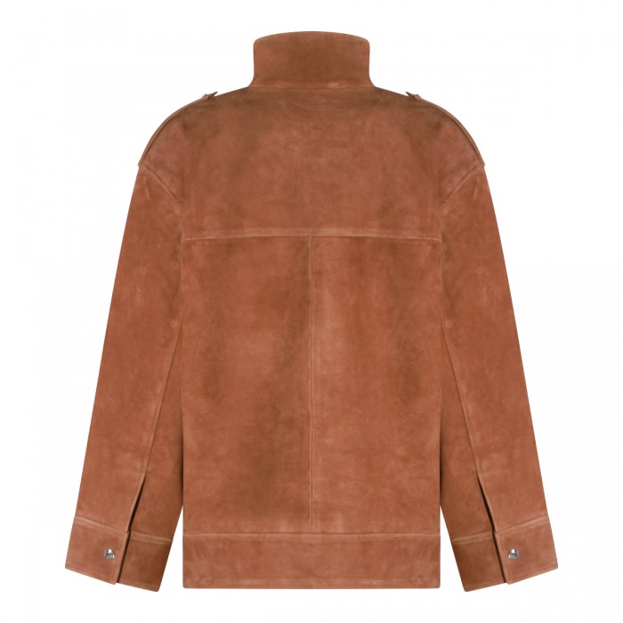 BROWN LEATHER CASUAL JACKET 2